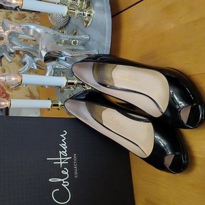 Cole Haan Carma OT Air Pump,       Black Patent